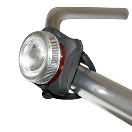 ECLAIRAGE VELO USB AVANT NEWTON LIGHT22AF COB LEDS 130 LUMENS ARGENT-NOIR