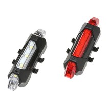 ECLAIRAGE VELO USB KIT LENS SUR CINTRE-TIGE DE SELLE 5 LEDS 2 FONCTIONS NOIR