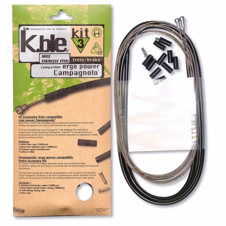 KIT FREIN INOXYDABLE CAMPAGNOLO ERGOPOWER - KTR0013 - 3700086800088