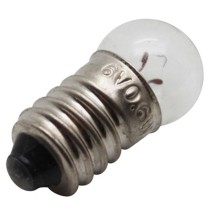 AMPOULE-LAMPE VELO  6V  0,6W  STANDARD E10 G14 P2R  BLANC A VISSER