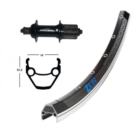 R.AR.28x1.75 WINO.EXAL ZX 19 36TR.DEORE BLO.RA.135 8/9V N/AR - 2146564000 - 4032191329116