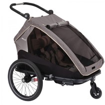 XLC REMORQUE ENFANT DUO S 20 GRIS/BEIGE/ANTHRACITE - 3092000705 - 4055149454647