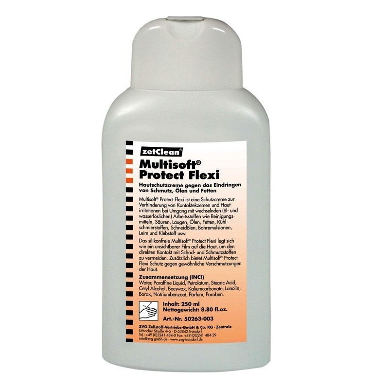 CRÈME MAINS HIDRATANTE ZVG MULTISOFT PROTECT FLEXI 1 LITRE - 50263-010 - 4026899018663