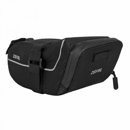 SACOCHE DE SELLE VELO ZEFAL ZLIGHT PACK M 0.9L NOIR-GRIS FIXATION VELCRO