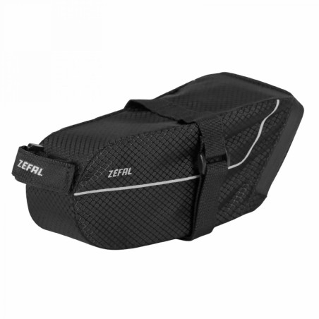 SACOCHE DE SELLE VELO ZEFAL ZLIGHT PACK L 1.4L NOIR-GRIS FIXATION VELCRO