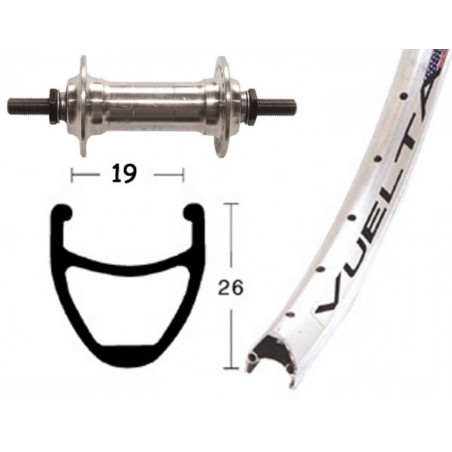 ROUE AVA.28x1.75 WINORA VUELTA AIRLINE 36TR.AXE 100 ARG.PUL. - 2146564500 - 4032191452975