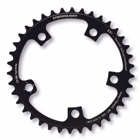 PLATEAU STRONGLIGHT CT2 COMPACT CAMPAGNOLO 9/10V NOIR 39D - 273522 - 3700223704194