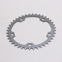 PLATEAU ROUTE 5BRA D.130 STRONGLIGHT DURAL 39DTS INTERIEUR ARGENT TYPE SHIMANO 8-9V.