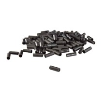 BUTEE/ARRET/EMBOUT GAINE 4MM PLASTIQUE NOIR (X200)