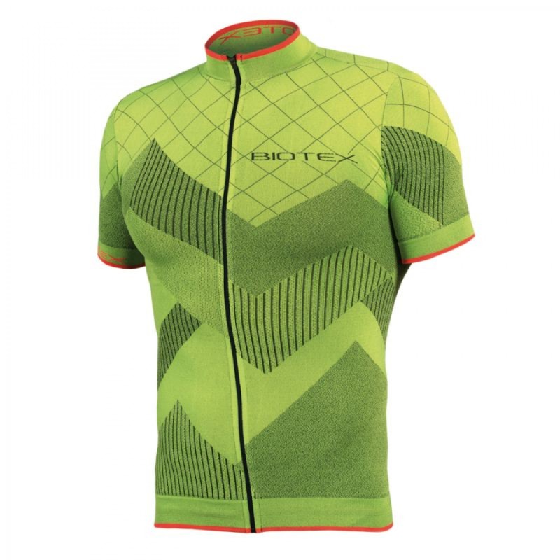 MAILLOT BIOTEX SOFFIO MANCHE COURTE JAUNE/VERT TAILLE M-L - SF2 08 II - 8991762008026