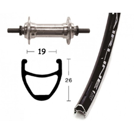 ROUE AVANT 28x1.75 WINORA VUELTA AIRLINE 36 TROUS AXE 100 NR - 2146567200 - 4032191607832