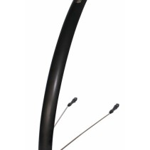 GARDE BOUE VTC 28'' STRONG R'LIGHT ALU A TRINGLES 55MM NOIR MAT (PR)