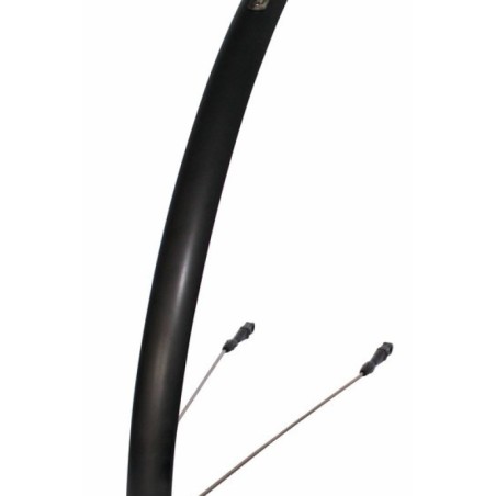GARDE BOUE VTC 28'' STRONG R'LIGHT ALU A TRINGLES 55MM NOIR MAT (PR)