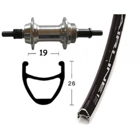 ROUE ARR.28x1.75 WINORA VUELTA AIRLINE 36 TR.AXE 135 6/7V.NR - 2146567300 - 4032191607849