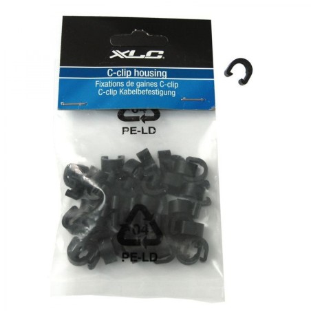 XLC BR-X30 CLIP DE GAINE NOIR SACHET DE 50 UNITÉS - 2500360200 - 4032191696119