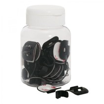 XLC BR-X08 SUPPORT ADHÉSIF GUIDE CÂBLE HYDR.NOIR (30 UNITÉS) - 2500360400 - 4032191790091