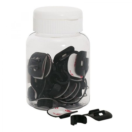 XLC BR-X08 SUPPORT ADHÉSIF GUIDE CÂBLE HYDR.NOIR (30 UNITÉS) - 2500360400 - 4032191790091