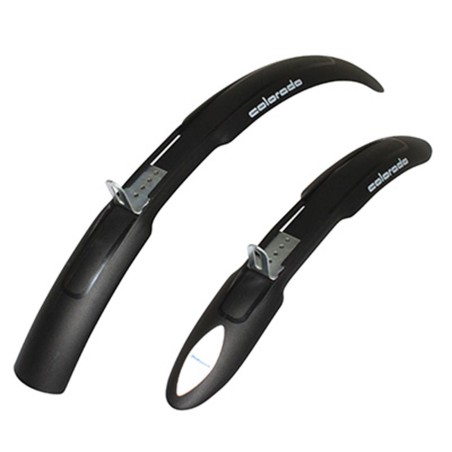 GARDE BOUE VTT AV AR 20-24" POLISPORT COLORADO NOIR POUR V-BRAKE LARGEUR 54mm (PAIRE)