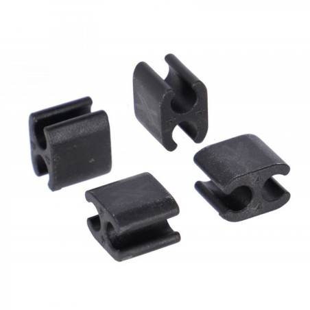 XLC BR-X120 KIT CLIPS ATTACHE-CÂBLES E 4mm GAINE 4mm (4 UN.) - 2500361025 - 4055149419844