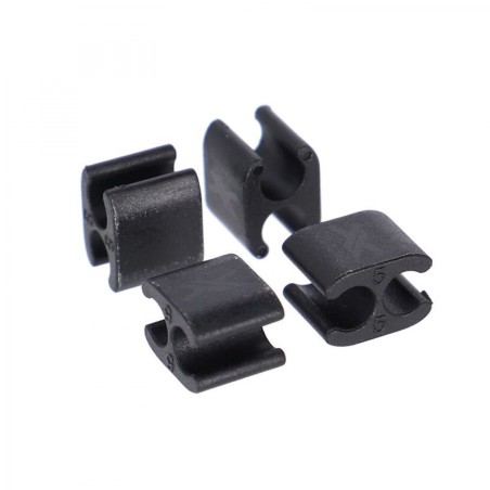 XLC BR-X122 KIT CLIPS ATTACHE-CÂBLES 5mm GAINE 5mm (4 UN.) - 2500361029 - 4055149419899