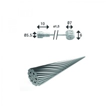 XLC BR-X86 CÂBLE DE FREIN À DOUBLE RACCORD 1.5 - 3000 mm - 2500365013 - 4055149337223