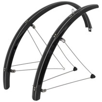 GARDE BOUE VTT TRINGLES 26'' STRONGLIGHT COUNTRY 54mm NOIR (PAIRE) AVEC FIXATION CLASSIC TRINGLES INOX