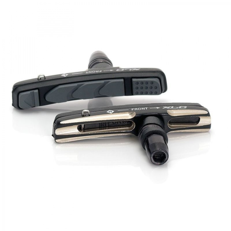 XLC BS-V08 SET 4 PATINS CARTRIDGE VBRAKE 72MM LÉGER N/TITANE - 2500385600 - 4032191769615