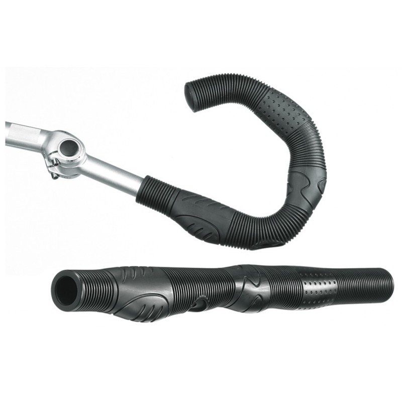 JEU POIGNÉES ERGOTEC BUFFALO KRATON L.410mm DIAMÈT.22mm NOIR - 60990001 - 4016538032884