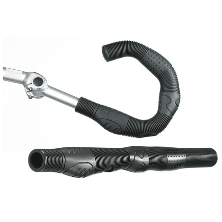 JEU POIGNÉES ERGOTEC BUFFALO KRATON L.410mm DIAMÈT.22mm NOIR - 60990001 - 4016538032884