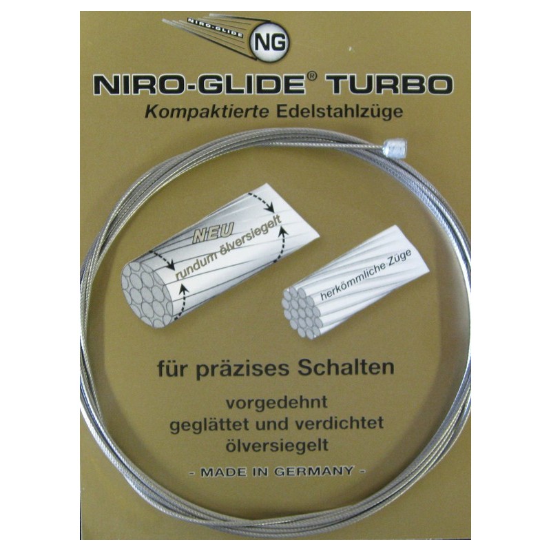 CÂBLE DÉR.AR.NIRO-GLIDE TURBO ACIER INOX.4500mm x 1.1mm (UN) - 104010016 - 4025923302242