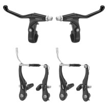 FREIN V-BRAKE P2R ALU NOIR (ETRIERS ET LEVIERS AVANT   ARRIERE) (KIT)