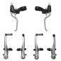 FREIN V-BRAKE P2R ALU ARGENT (ETRIERS ET LEVIERS AVANT   ARRIERE) (KIT)