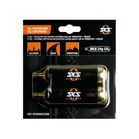 BLISTER 2 CARTOUCHES AIR C02 SKS 24 gr POUR AIRBUSTER - 11214 - 4002556636821