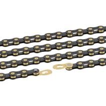 XLC CC-C08 CHAÎNE 1/2x11/128 114 MAILLONS 10V. NOIRE/OR - 232110SB114A - 4041319002237