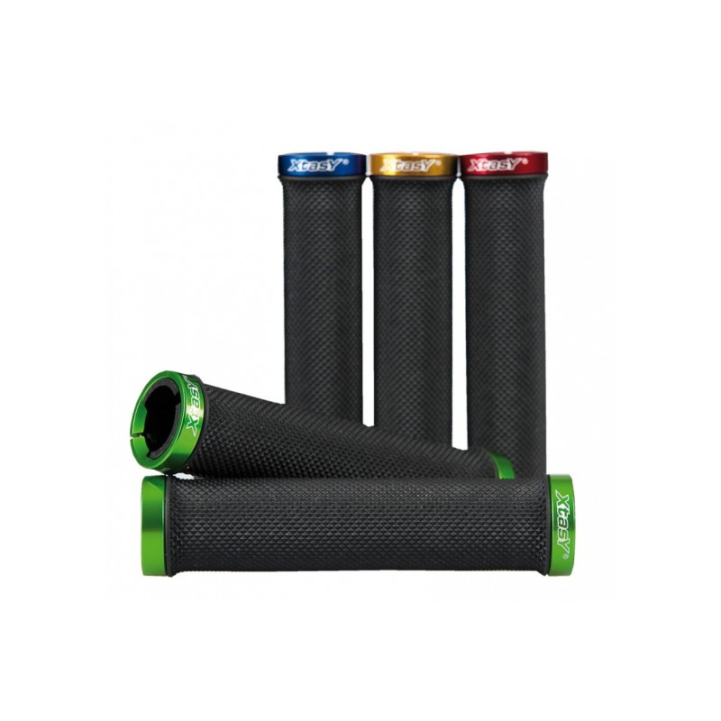 JEU DE POIGNÉES ERGOTEC BILBAO VTT 135mm KRATON/ALU NR/BLEU - 61662001 - 4016538034628