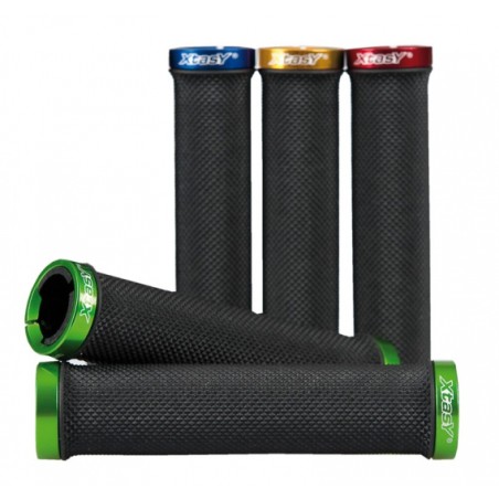 JEU DE POIGNÉES ERGOTEC BILBAO VTT 135mm KRATON/ALU NR/BLEU - 61662001 - 4016538034628