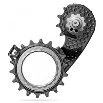 CHAPE DÉRAILL.ABS.BLACK HOLLOWCAGE SHIMANO 9200 CARB.TITANE - TCRCAGEDA92/BK-TI - 5110846005178