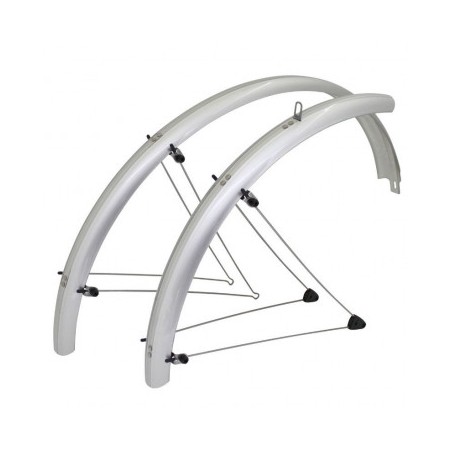 GARDE BOUE VTT TRINGLES 26" STRONGLIGHT COUNTRY 60mm NOIR (PAIRE) AVEC FIXATION CLASSIC TRINGLES INOX