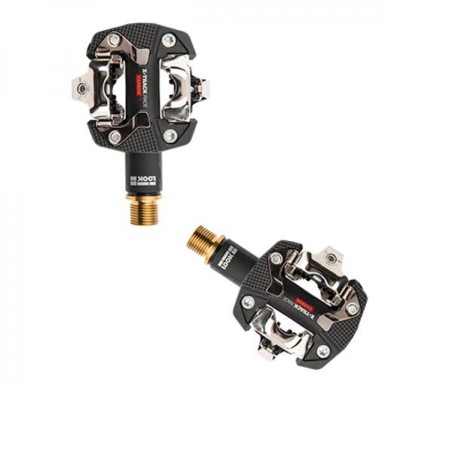 PEDALE VTT AUTO LOOK X TRACK RACE CARBONE TITANIUM NOIR (PR) 