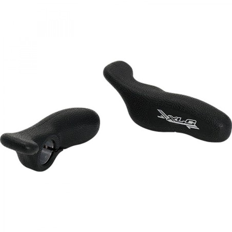 XLC BE-A08 EMBOUTS ERGONOMIQUES 125MM ALU NOIRS - 2501571600 - 4032191694993