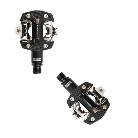 PEDALE VTT AUTO LOOK X TRACK GRAVEL GRIS FONCE (PR)