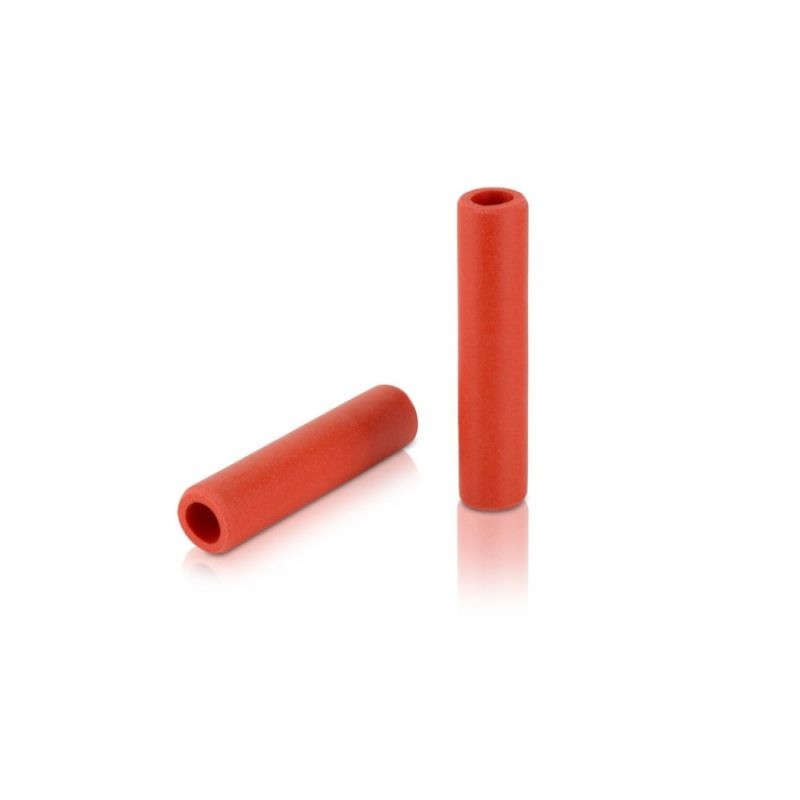 XLC GR-S31 JEU DE POIGNÉES DE SILICONE 130 mm ROUGE - 2501581014 - 4055149122775