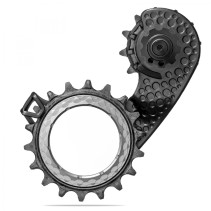 CHAPE DÉRAILL.ABS.BLACK HOLLOWCAGE SHIMANO 8100 CARB.TITANE - TCRCAGEU81/BK-TI - 5110846005222