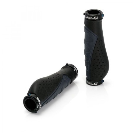 XLC GR-S07 JEU DE POIGNÉES ERGONOMIQUES 140MM NOIRS/GRISES - 2501585100 - 4032191746326