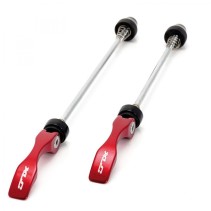 XLC QR-L02  KIT BLOCAGE RAPIDE ROUE AV/AR ALU/CRMO-NR/ROUGE - 2501601553 - 4032191771335