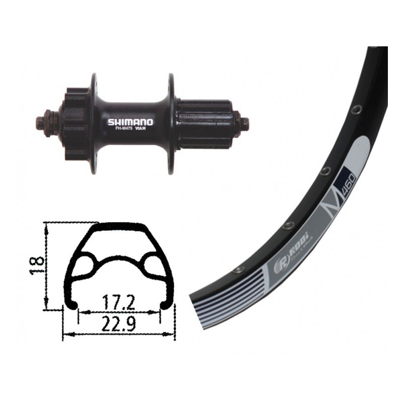 R.AR.26x1.90 WIN.RODI M460 32TR.DI.6 VIS ALIV.BL.RA.135 8/10 - 2146621800 - 4032191826820