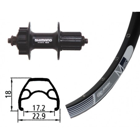 R.AR.26x1.90 WIN.RODI M460 32TR.DI.6 VIS ALIV.BL.RA.135 8/10 - 2146621800 - 4032191826820