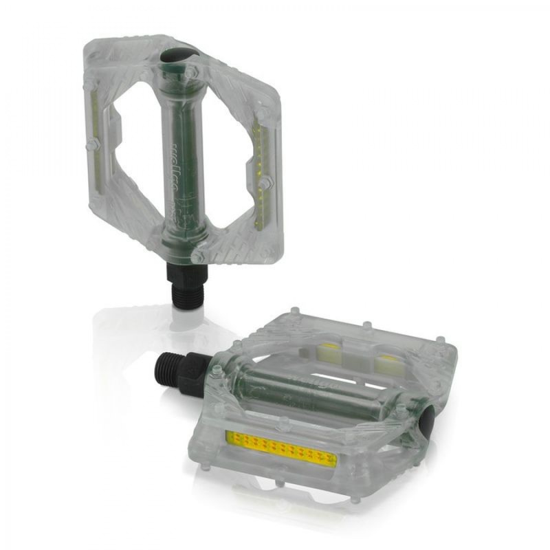 XLC PD-M16 PÉDALES PLATEFORME TRANSPARENT 111x100MM GRISES - 2501813601 - 4032191953540