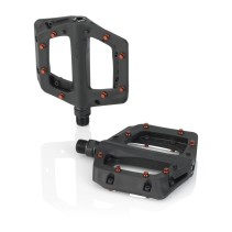 PÉDALES PLATEFORME XLC PD-M23 NOIR/ROUGE - 2501813621 - 4055149219840