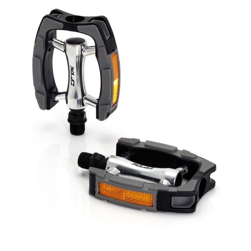 XLC PD-C07 PÉDALES CONFORT ALUMINIUM NOIRES/ARGENT/GRISES - 2501840300 - 4032191739939